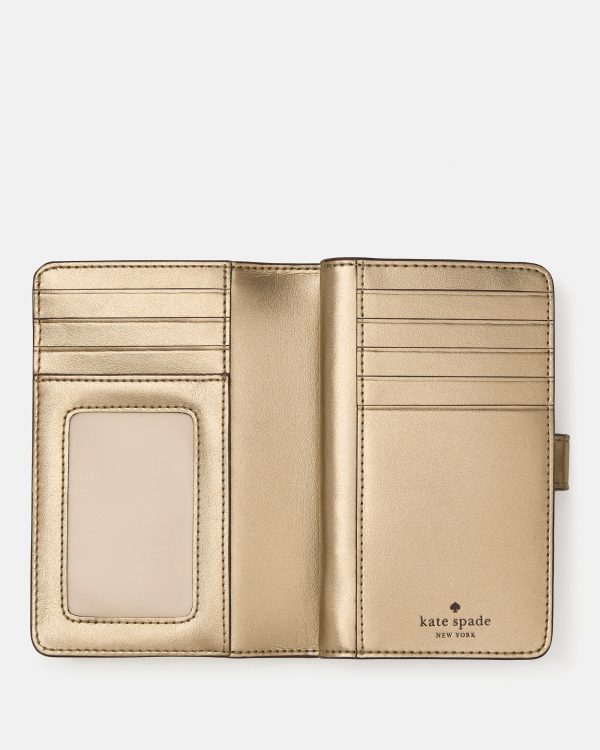 Kate Spade Metallic Medium Bifold Wallet