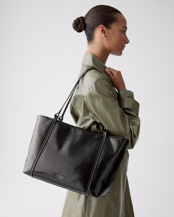 Kate Spade Marlowe Shiny Leather Tote Bag
