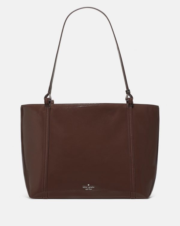 Kate Spade Marlowe Shiny Leather Tote Bag