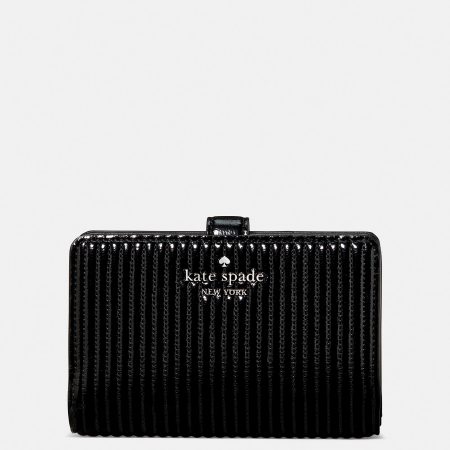 Kate Spade Shiny Quilted Medium Bifold Wallet