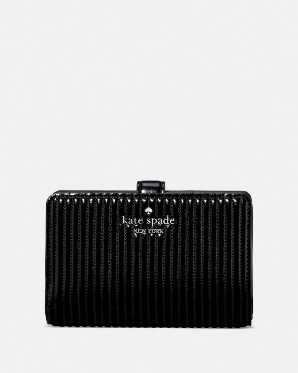 Kate Spade Shiny Quilted Medium Bifold Wallet
