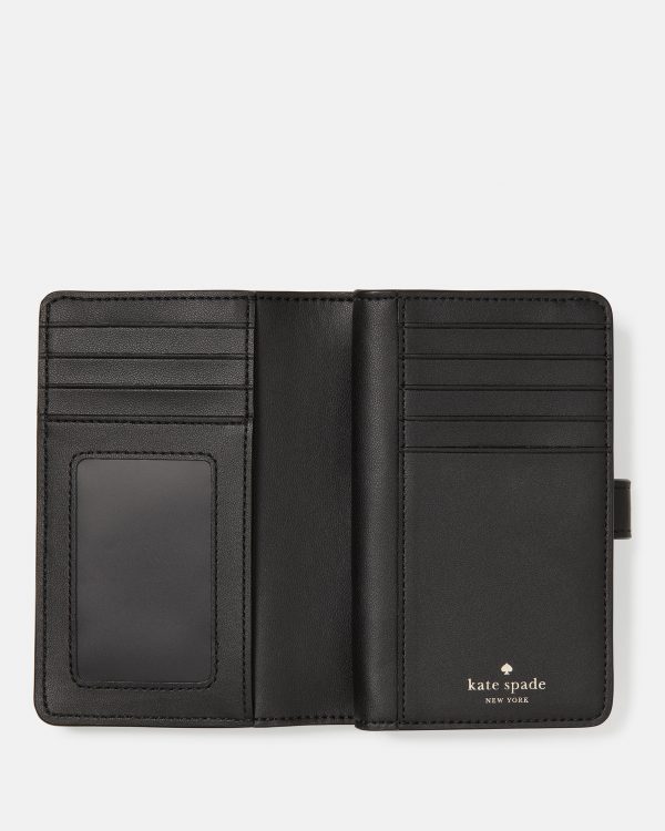 Kate Spade Shiny Quilted Medium Bifold Wallet