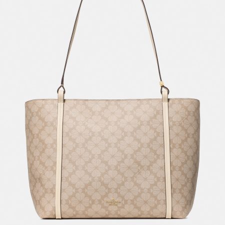 Kate Spade Marlowe Spade Flower Coated Canvas Tote Bag