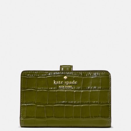 Kate Spade Croc Embossed Medium Bifold Wallet
