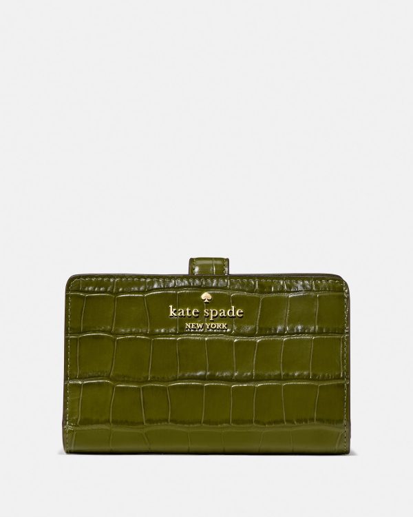 Kate Spade Croc Embossed Medium Bifold Wallet