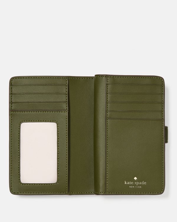 Kate Spade Croc Embossed Medium Bifold Wallet