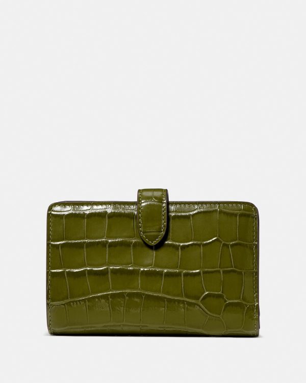 Kate Spade Croc Embossed Medium Bifold Wallet