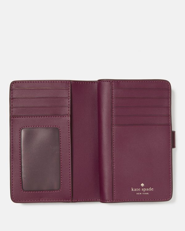 Kate Spade Croc Embossed Medium Bifold Wallet