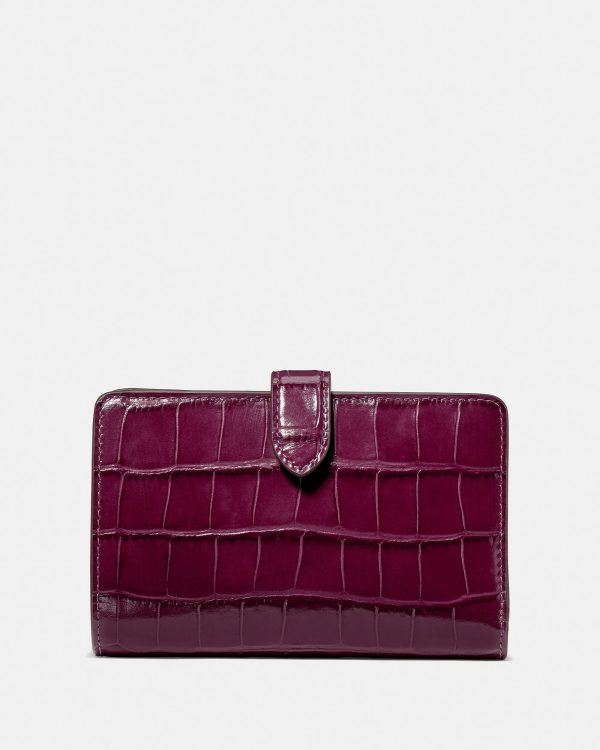 Kate Spade Croc Embossed Medium Bifold Wallet