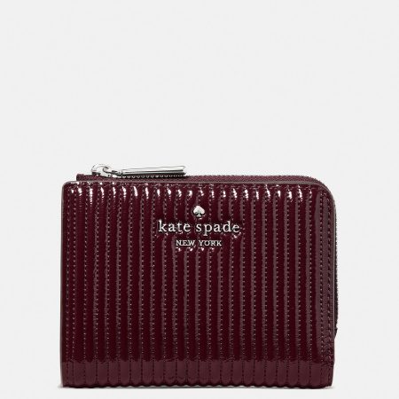 Kate Spade Shiny Quilted Small L-zip Wallet