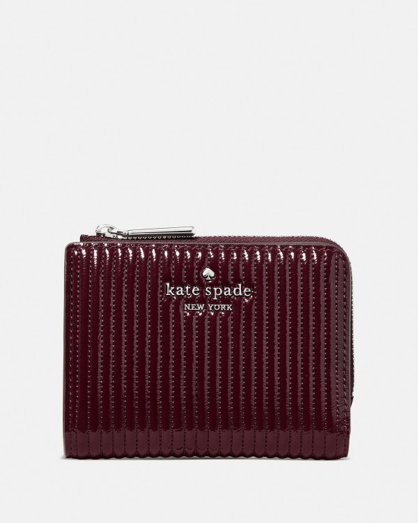 Kate Spade Shiny Quilted Small L-zip Wallet