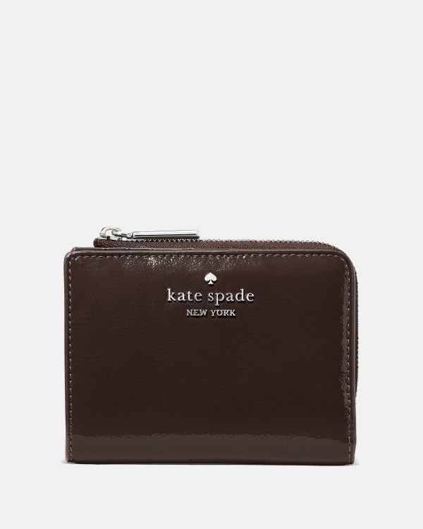 Kate Spade Shiny Leather Small L-zip Wallet