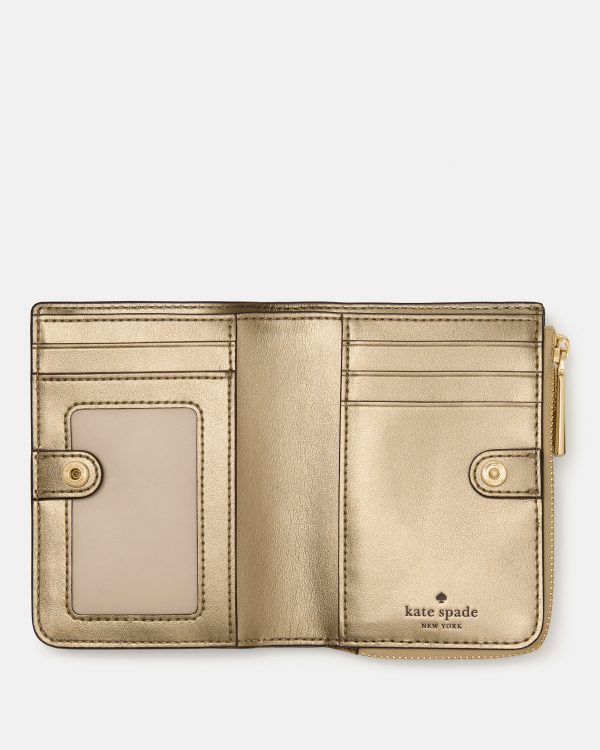 Kate Spade Metallic Small L-zip Wallet