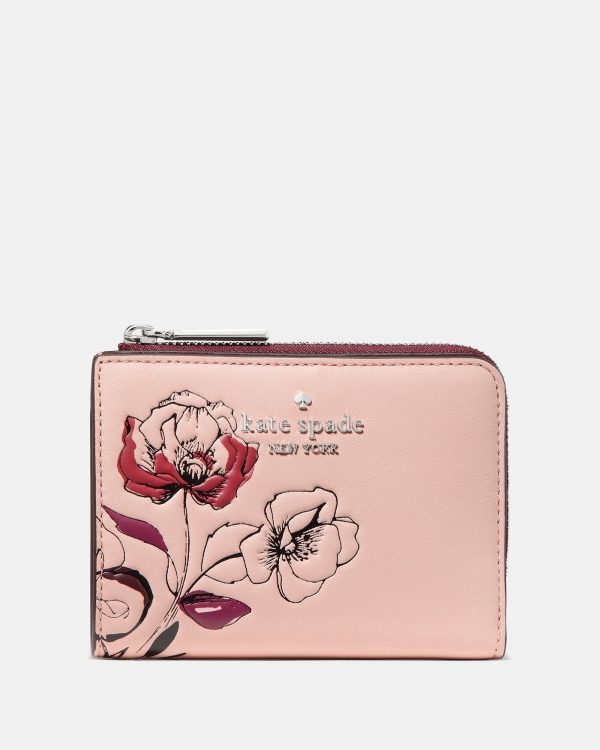 Kate Spade Floral Small L-zip Wallet