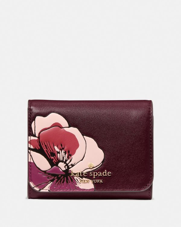 Kate Spade Floral Small L-zip Flap Wallet