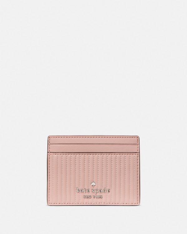 Kate Spade Shiny Quilted Small Slim Card Holder