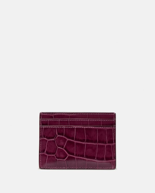 Kate Spade Croc Embossed Small Slim Card Holder