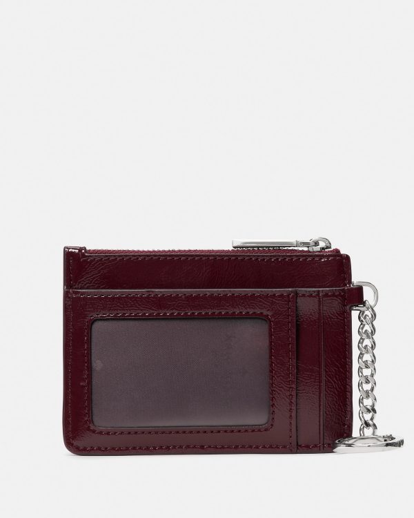 Kate Spade Shiny Quilted Key Ring Card Holder