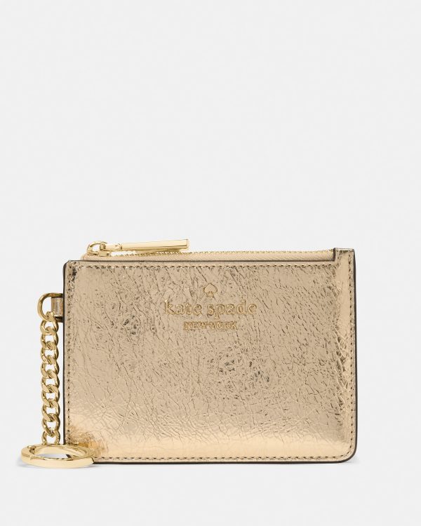 Kate Spade Metallic Key Ring Card Holder