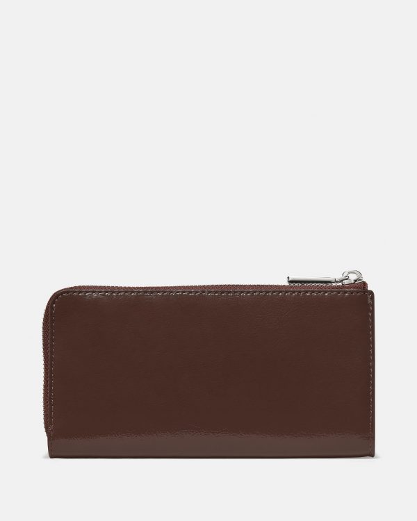 Kate Spade Shiny Leather Large Slim L-zip Wallet
