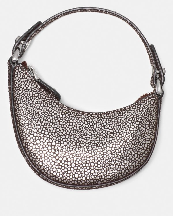 Kate Spade Charmed Metallic Dot Suede Nano Duo Bag Charm