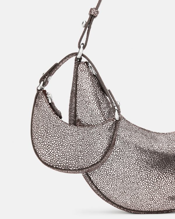 Kate Spade Charmed Metallic Dot Suede Nano Duo Bag Charm