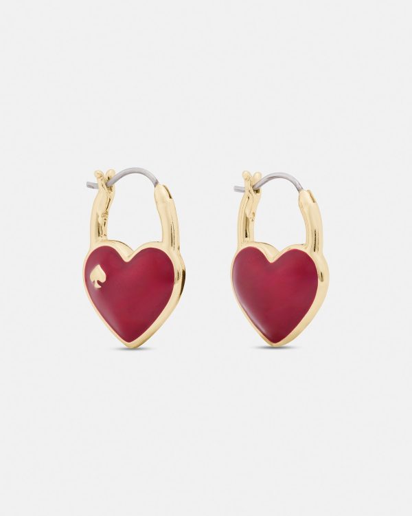 Kate Spade Heart And Spade Huggies