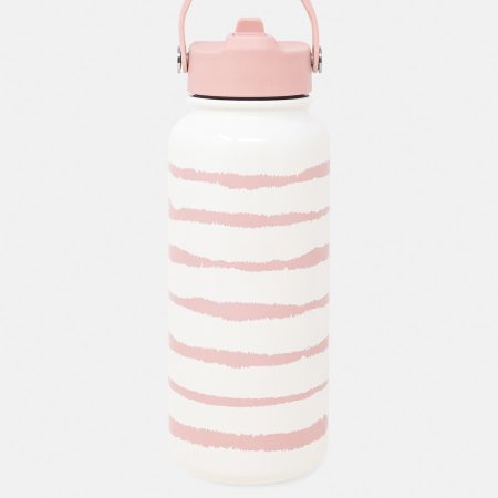 Kate Spade Pink Goddess Stripe Water Bottle