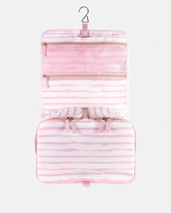 Kate Spade Goddess Stripe Hanging Toiletry Bag