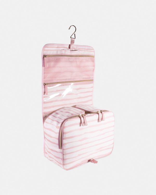 Kate Spade Goddess Stripe Hanging Toiletry Bag