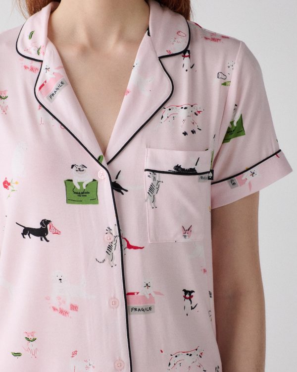 Kate Spade Cropped Pj Set