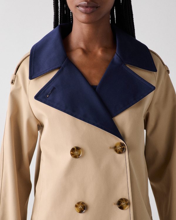 Kate Spade Colorblocked Crop Trench
