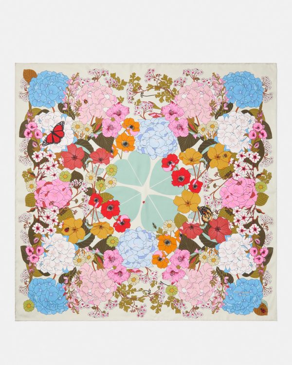 Kate Spade Spade Flower Garden Silk Square Scarf