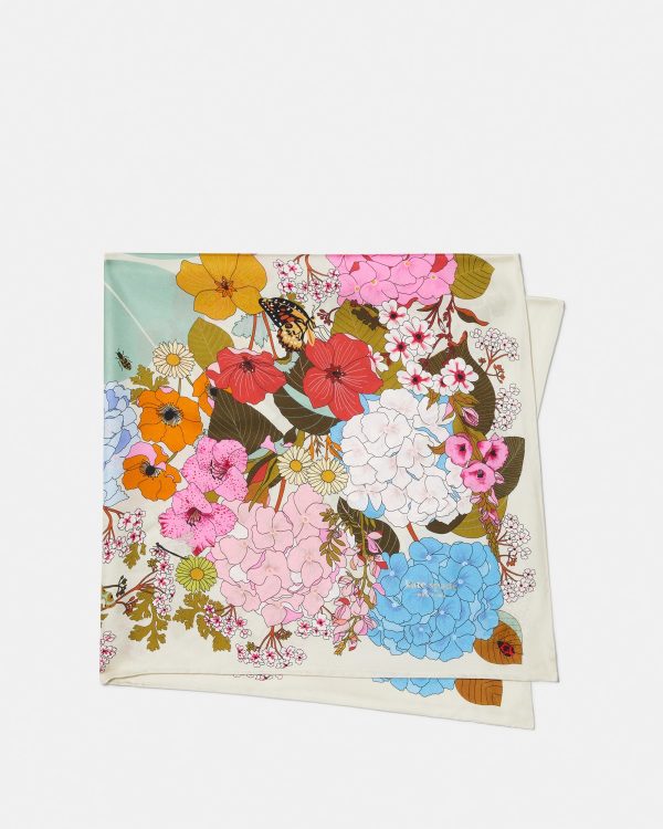 Kate Spade Spade Flower Garden Silk Square Scarf