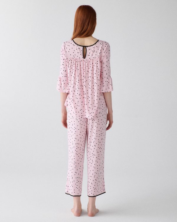 Kate Spade Pink Dot Long Pj Set