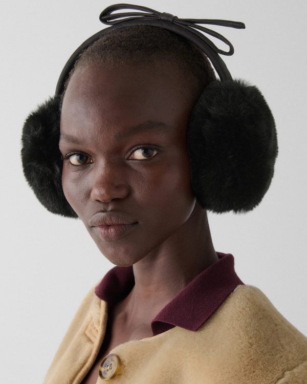 Kate Spade Shoelace Bow Earmuffs