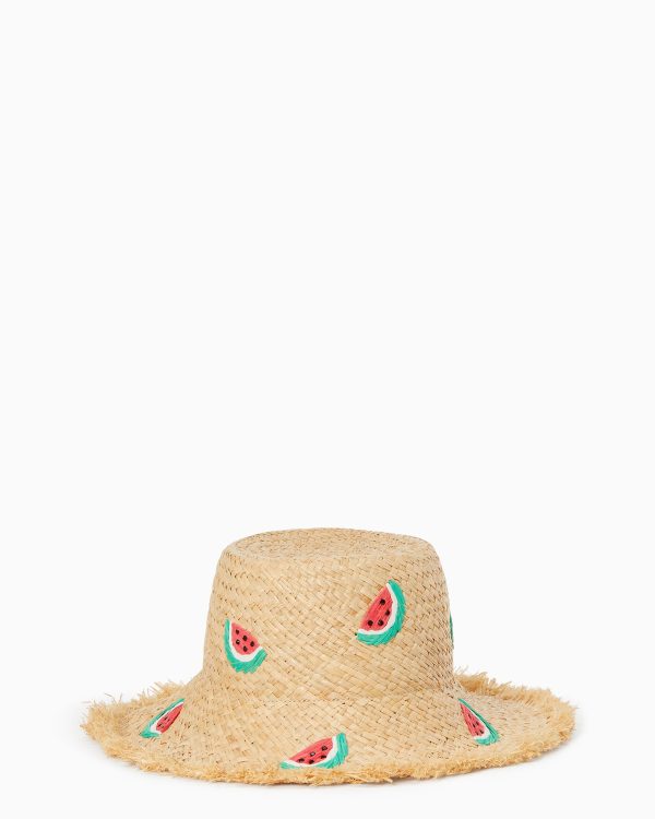 Kate Spade Watermelon Party Straw Cloche