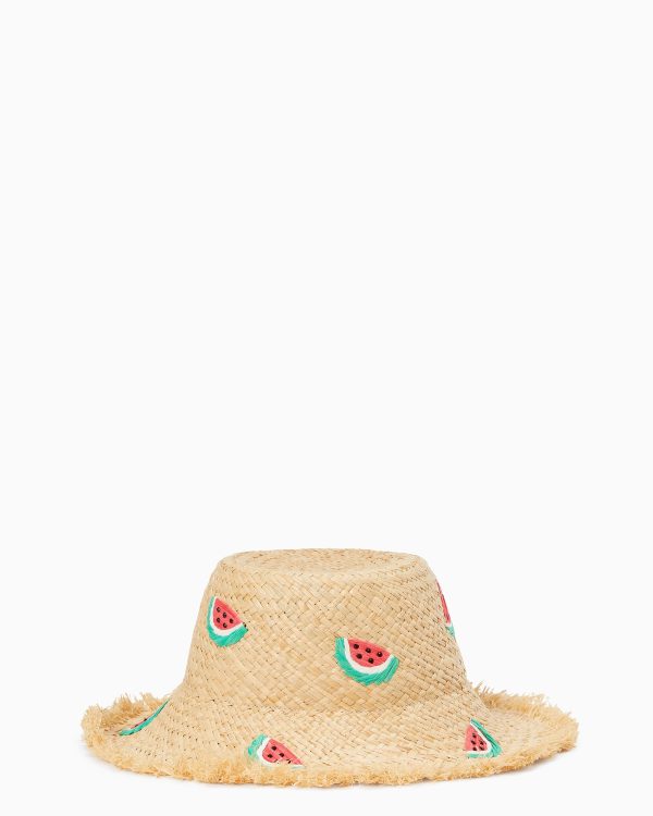Kate Spade Watermelon Party Straw Cloche