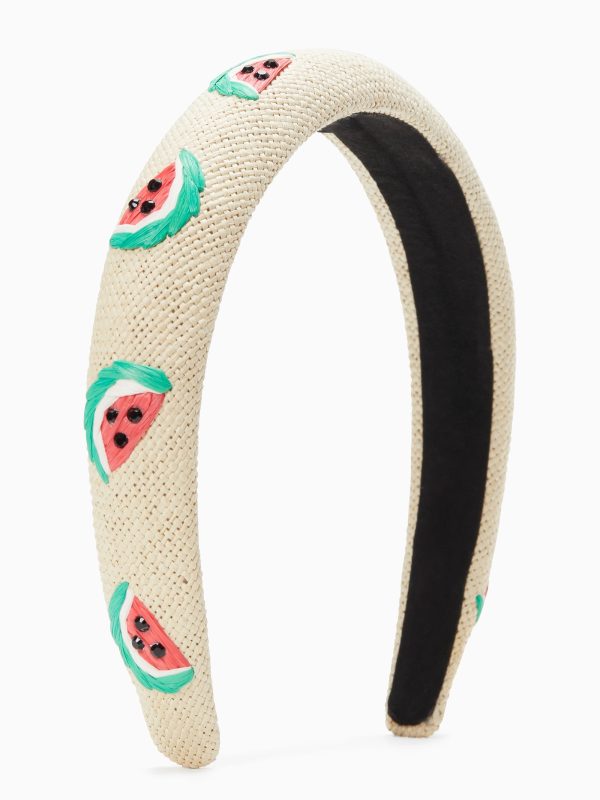 Kate Spade Watermelon Party Embroidered Headband