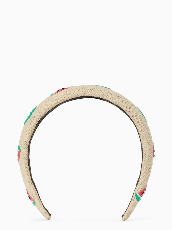 Kate Spade Watermelon Party Embroidered Headband