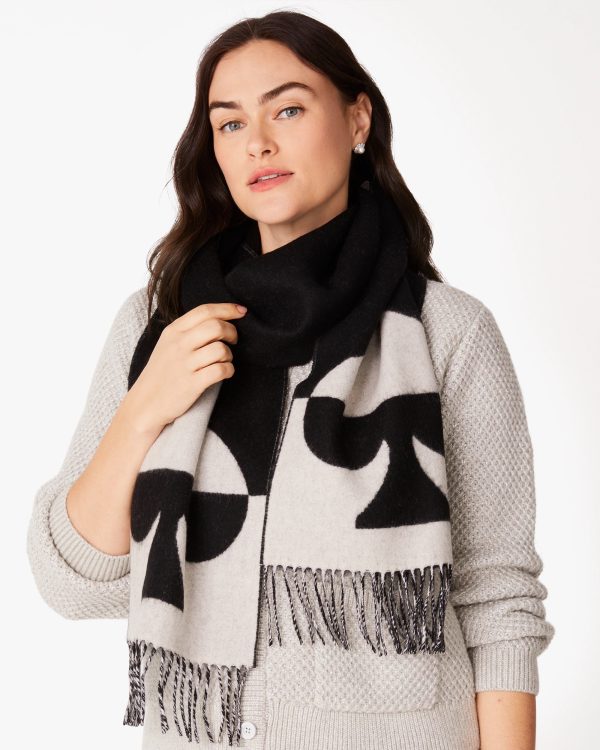 Kate Spade Wool Cashmere Oversized Scarf