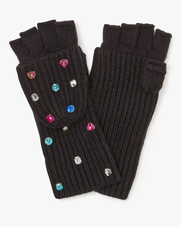 Kate Spade Embellished Pop Top Mitten