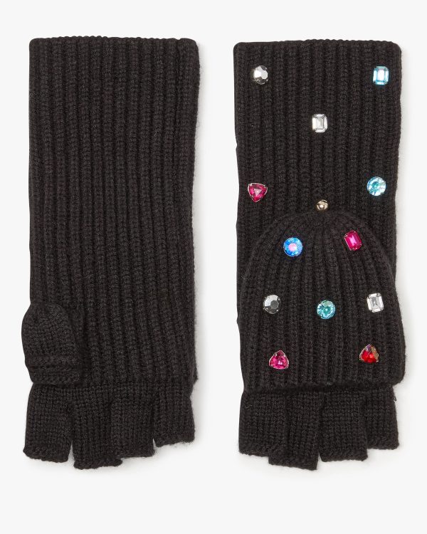 Kate Spade Embellished Pop Top Mitten