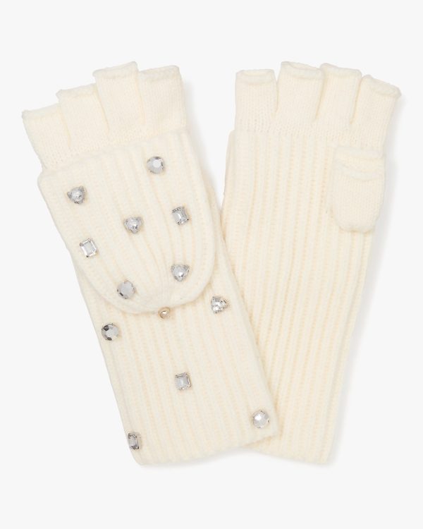 Kate Spade Embellished Pop Top Mitten