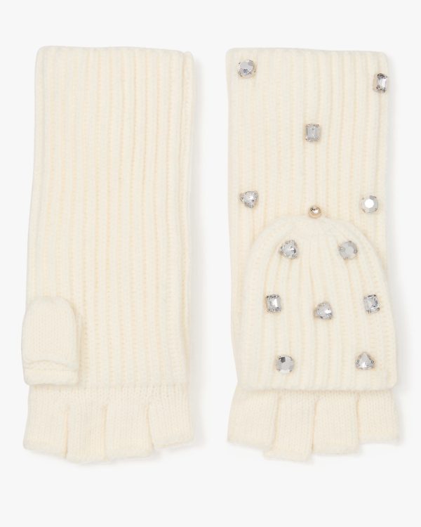 Kate Spade Embellished Pop Top Mitten