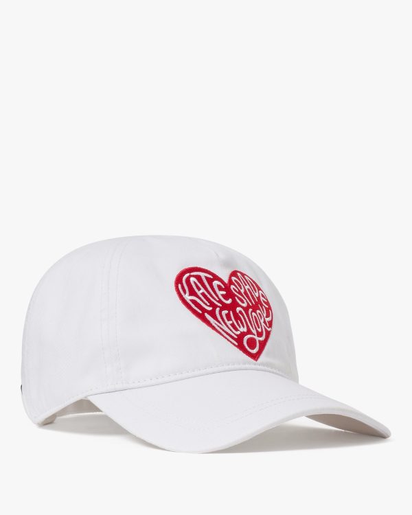 Kate Spade Heart Script Baseball Cap