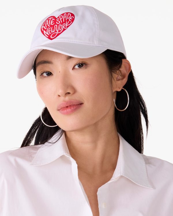 Kate Spade Heart Script Baseball Cap