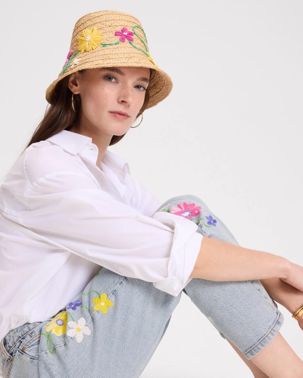 Kate Spade Floral Embroidered Sunhat