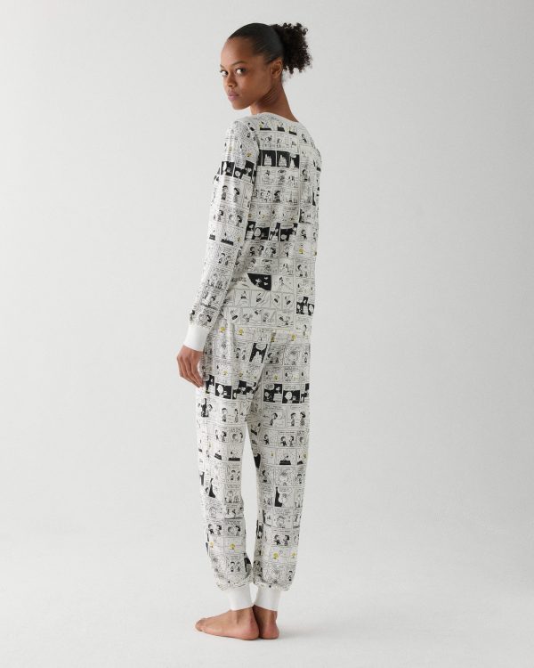 Kate Spade Peanuts Print Henley Set