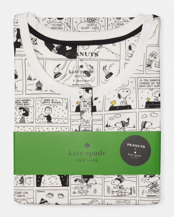 Kate Spade Peanuts Print Henley Set